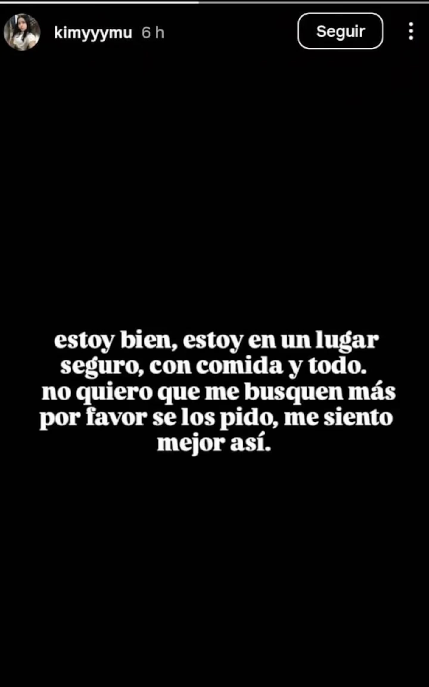La historia de Instagram.