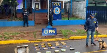 Puerto Iguazú: pretendía enviar cocaína por encomienda y fue detenido.