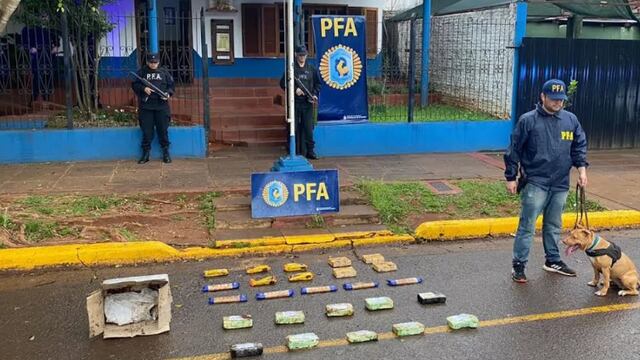 Puerto Iguazú: pretendía enviar cocaína por encomienda y fue detenido.