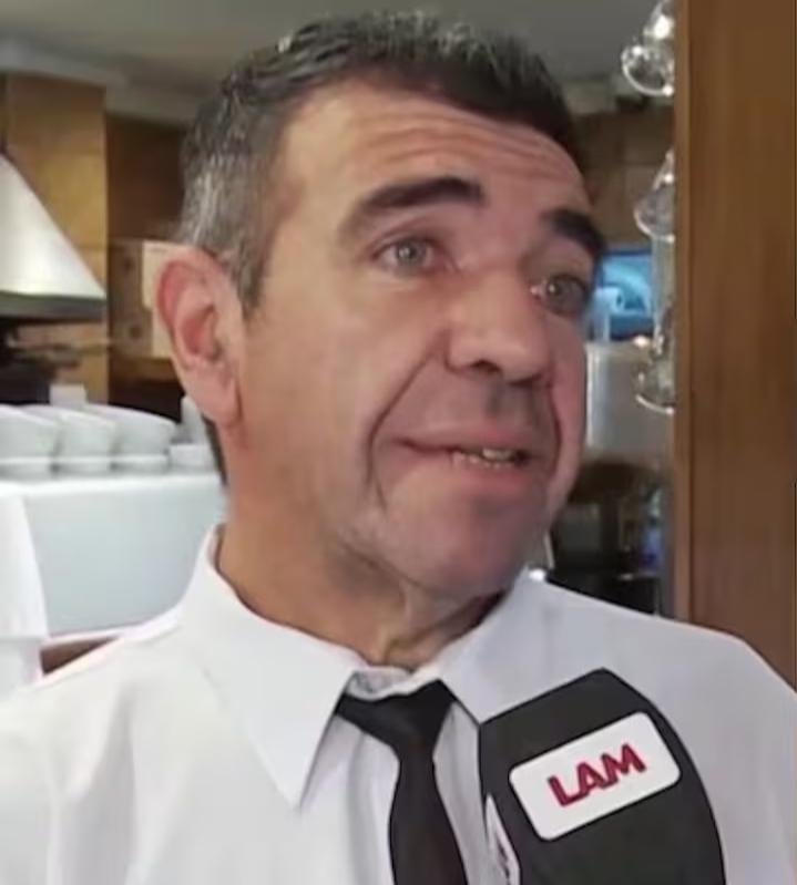 El mozo que salvó a Joaquín Levinton.