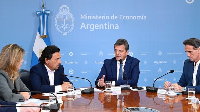 Sergio Massa con Gustavo Sáenz