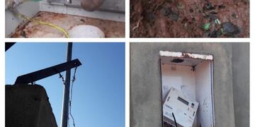 Debido a esto el servicio está interrumpido causando molestias y olor en el barrio.