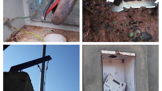 Debido a esto el servicio está interrumpido causando molestias y olor en el barrio.