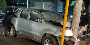 Choque en 25 de Mayo y Garibaldi