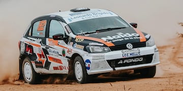 Ocampo-Inveraldi, en acción. Desde Córdoba, son protagonistas en el Rally Riojano.