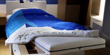 Las camas de cartón de Tokio 2020.