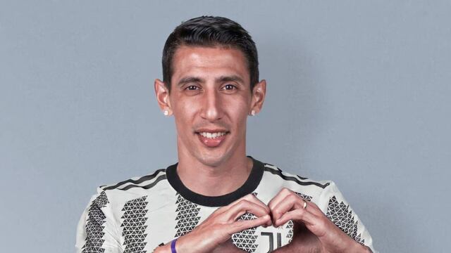Di María superó la revisión médica y ya se saluda con los hinchas de la Juventus (Montaje)