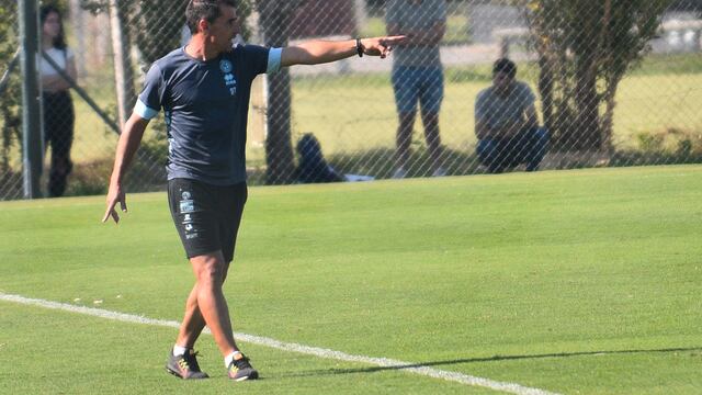 Guillermo Farre. Partido amistoso de pretemporada entre Belgrano y Godoy Cruz en el predio de Villa Esquiu. Foto Pedro Castillo