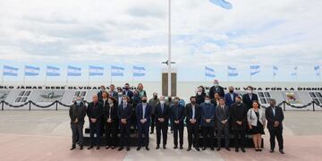 El presidente Alberto Fernández viajó hasta Río Grande, Tierra del Fuego, para iniciar el proyecto "Capitales Alternas". (Presidencia)