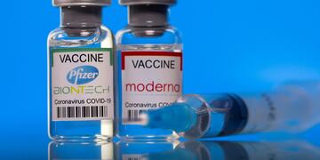 Vacunas contra el coronavirus Pfizer y Moderna