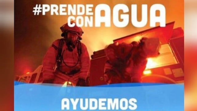 Bomberos voluntarios inició la campaña #PrendeConAgua