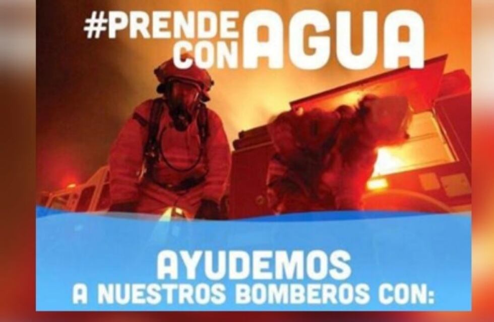 Bomberos lanzó la campaña #PrendeConAgua