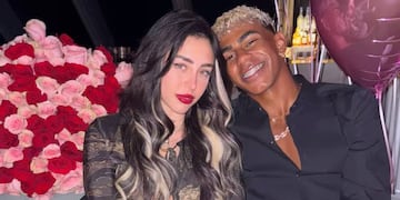 Nicki Nicole y Lamine Yamal, juntos en el 25° cumpleaños de la cantante rosarina. (Instagram @lamineyamal)