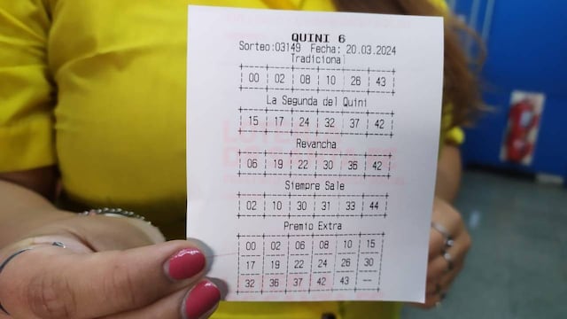 La copia de la jugada quedó en un local de San Lorenzo y San Martín.