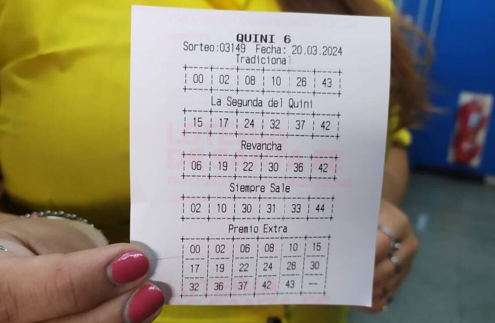 Agencia de Rosario vendió un premio de Quini 6 de más de mil millones de pesos