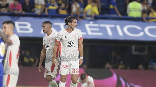 Con su gol, el uruguayo Joaquín Varela comenzó a construir un festejo inolvidable de Instituto ante Boca (Federico López Claro / La Voz)
