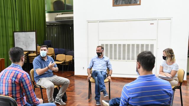 El director de Economía Social provincial, Guillermo Tavernier, visitó Rafaela