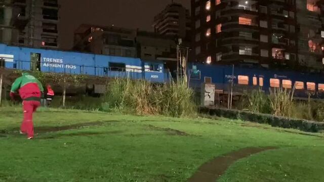 Las imágenes del choque de trenes a la altura de la estación de Palermo. Twitter @MascariniMarce