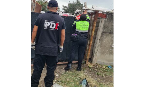 Allanamiento en una chacarita de la ciudad de Rafaela