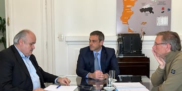 Mario Ravettino, Guillermo Michel y Juan José Bahillo