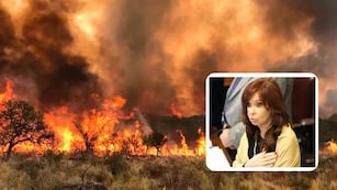 Cristina Fernández habló de los incendios en la provincia.