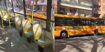 Un hombre destrozó un colectivo en pleno Nueva Córdoba.