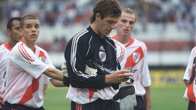 Martín Demichelis tuvo que defender el arco de River.