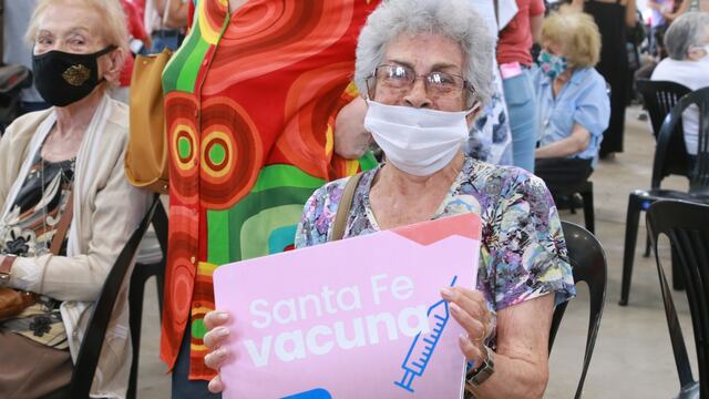 Vacunación contra el coronavirus de adultos mayores en Santa Fe (Gobierno de Santa Fe)