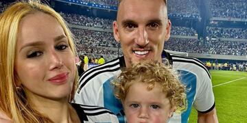 El arquero con su familia.