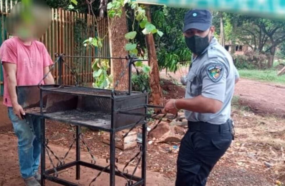 La Policía de Puerto Iguazú recuperó una parrilla robada de un predio de cabañas