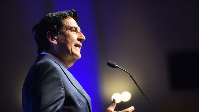 Patricia Bullrich presenta a Carlos Melconian como su referente en economía. (Pedro Castillo / La Voz)