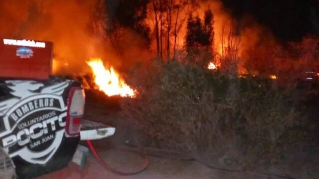 Incendio de una finca en San Juan: murieron 3 caballos.
