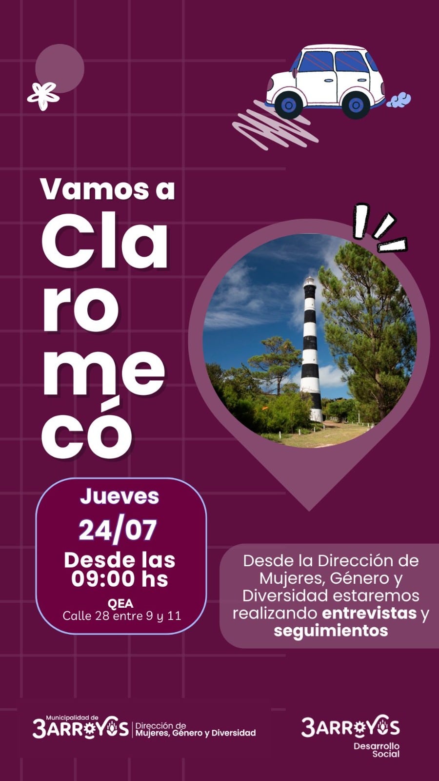 La Dirección de Genero el jueves en Claromeco