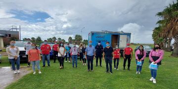 Operativo Flamenco contra el coronavirus en Miramar.