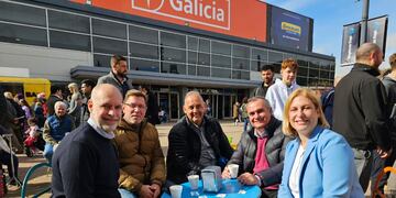 Ceferino Mondino y Gisela Scaglia (derecha) junto a Horacio Rodríguez Larreta