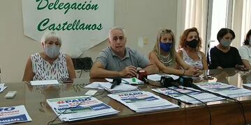 Conferencia de prensa de AMSAFE Castellanos por los paros docentes