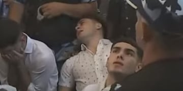 El desmayo de Máximo Thomsen cuando se enteró de la condena a prisión perpetua. Foto: Captura de video.