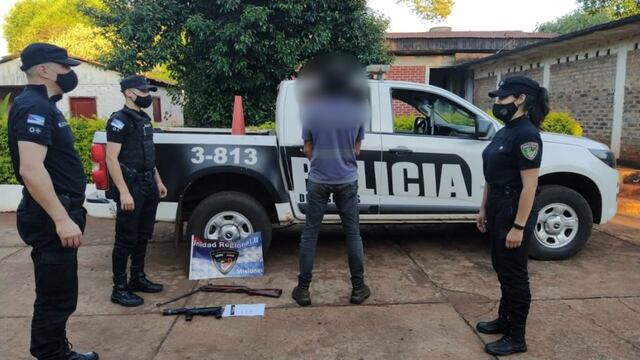 Detienen a un joven acusado de atemorizar a sus vecinos con armas de fuego en Campo Viera.