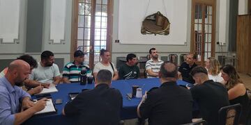 Reunión en la Jefatura con Vecinales por la inseguridad en Rafaela