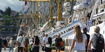 La Fragata Libertad dejó Noruega rumbo a Hamburgo (Alemania) en su 53° Viaje de instrucción. (Foto: Gaceta Marinera).