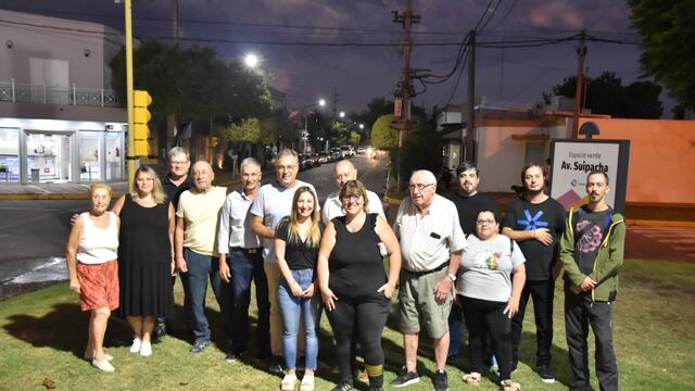 Reemplazaron 81 luminarias de calle Falucho, atravesando 4 barrios