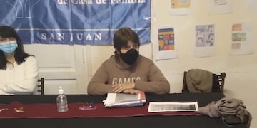 Estela Marys Salazar del Sindicato de Empleadas de Casa de Familia