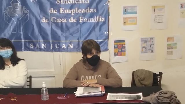 Estela Marys Salazar del Sindicato de Empleadas de Casa de Familia