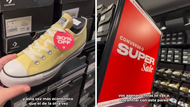 Outlet: dónde comprar unas zapatillas Converse por menos de $50.000.
