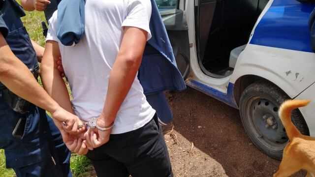 Prófugo de la Justicia con "frondosos antecedentes penales" fue capturado en Villa Santa Cruz del Lago. (Foto: prensa / Unidad Regional Departamental Punilla).