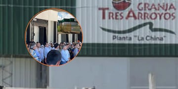 Tensión laboral en Granja Tres Arroyos. Foto: Uruguayenses Digital.