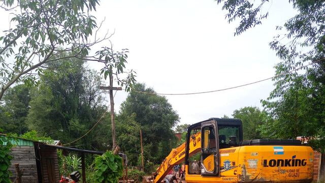 Trabajan en la desobstrucción de desagües en Puerto Iguazú.