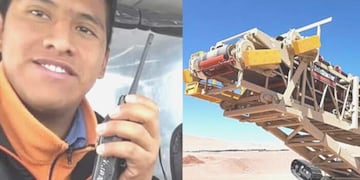 Quedó atascado en la cinta transportadora de materiales del trabajo y fue triturado, provocándole una muerte instantánea.