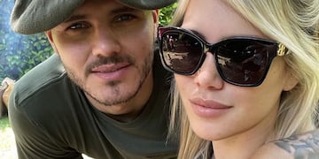 Wanda Nara y Mauro Icardi, previo a su separación. (Instagram)