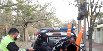 Moto retenida por la Municipalidad de Rafaela